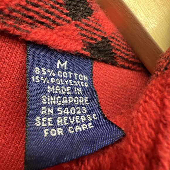 VTG 90s GAP Plaid Henley Pocket Oversized Longsleeve T-Shirt Medium Grunge Skate - Picture 10 of 12